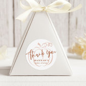 パンプキンテラコッタボヘミアン自然ベビーシャワー ラウンドシール