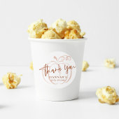 パンプキンテラコッタボヘミアン自然ベビーシャワー ラウンドシール