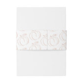 パンプキンテラコッタボヘミアン自然ベビーシャワー 招待状ベリーバンド (裏面例)