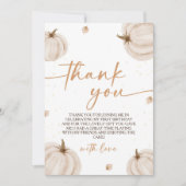 パンプキンテーマの誕生日サンキューカード 招待状 (正面)