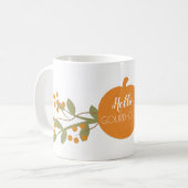 パンプキンテーマドホームデコール秋 コーヒーマグカップ (正面左)