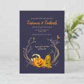 パンプキンデュオハロウィンパーティー招待状 招待状 (スタンド正面)