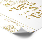 パンプキントイルフローラニュートラルベビーシャワーギフト ポスター (角)