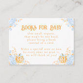 パンプキントイレクレストエレガントボーイベビーシャワー エンクロージャーカード (正面)