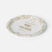 パンプキントイレボウフローラ秋ベビーシャワー ペーパープレート (アングル)