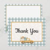 パンプキントラックサンキューカード ポストカード (正面/裏面)