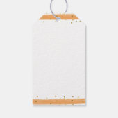 パンプキントラックモダン秋ベビーシャワー ギフトタグ (裏面)