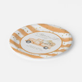 パンプキントラックモダン秋ベビーシャワー ペーパープレート (アングル)