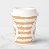 パンプキントラックモダン秋ベビーシャワー 紙コップ (右)