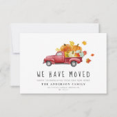 パンプキントラック感謝の感謝移動発表 サンキューカード (正面)