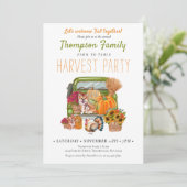 パンプキントラック秋ハーベストパーティー感謝祭 招待状 (スタンド正面)
