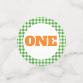 パンプキントラック誕生日紙吹雪 – グリーントラクター コンフェッティ (スモール正面)