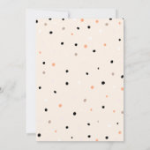 パンプキントラック、ドット赤ちゃんシャワー 招待状 (裏面)