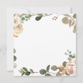 パンプキントラック 30歳誕生日パーティー ラスティック フラワープリント 招待状 (裏面)