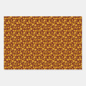 パンプキントランペット音楽ノートラッピング紙シート ラッピングペーパーシート (正面3)