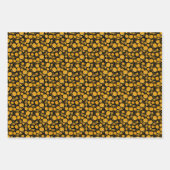 パンプキントランペット音楽ノートラッピング紙シート ラッピングペーパーシート (正面2)