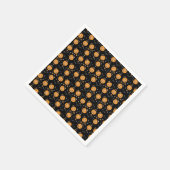 パンプキントリックまたはペイルを治療する スタンダードカクテルナプキン (角)