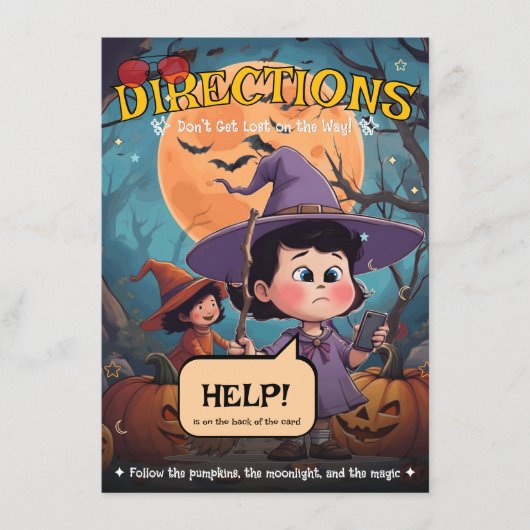 パンプキントレイルの方向カード エンクロージャーカード (正面)