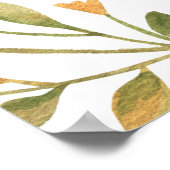 パンプキントレインベビーシャワーウェルカムサイン ポスター (角)