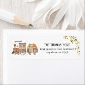 パンプキントレイン差出人住所ラベル ラベル (インサイチュ)