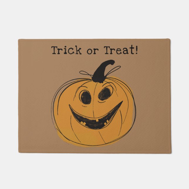 パンプキンドアマット ドアマット (正面)