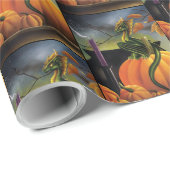 パンプキンドラゴンカルドンハロウィーン ラッピングペーパー (ロールコーナー)