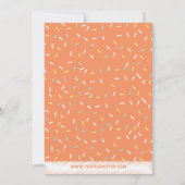 パンプキンドーナツの誕生日招待状 招待状 (裏面)