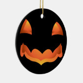 パンプキンナプキンパーソナライズされたハロウィンナプキン セラミックオーナメント (右)