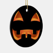 パンプキンナプキンパーソナライズされたハロウィンナプキン セラミックオーナメント (右)