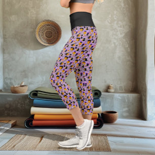 パンプキンハロウィンキャンディブラックキャッツ カプリレギンス