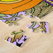 パンプキンハロウィンキャンディブラックキャッツ ジグソーパズル (側面)