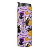 パンプキンハロウィンキャンディブラックキャッツ タンブラー (回転右)