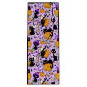 パンプキンハロウィンキャンディブラックキャッツ ワインギフトバッグ (裏面)