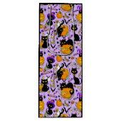 パンプキンハロウィンキャンディブラックキャッツ ワインギフトバッグ (正面)