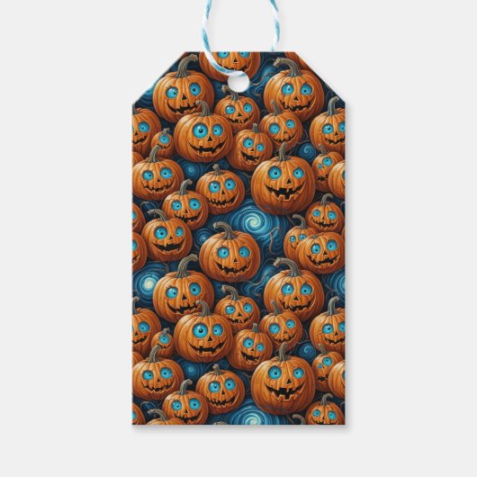 パンプキンハロウィンギフトタグ ギフトタグ (正面)