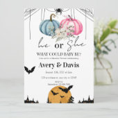 パンプキンハロウィンジェンダーの発表 招待状 (スタンド正面)