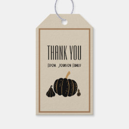 パンプキンハロウィン秋ありがとうカスタムステッカー ギフトタグ