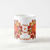 パンプキンハロウィーンのカボチャのちょうちんハロウィンパーソナライズされた コーヒーマグカップ (中央)