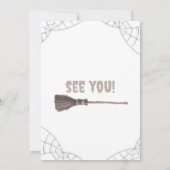 パンプキンハロウィーンの衣装パーティー 招待状 (裏面)