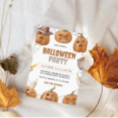 パンプキンハロウィーンの衣装パーティー 招待状