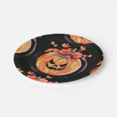 パンプキンハロウィーンアート ペーパープレート (アングル)