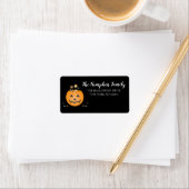 パンプキンハロウィーンキャンディバケットトリックまたは治療 ラベル (インサイチュ)