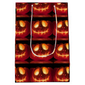 パンプキンハロウィーンシーズン ミディアムペーパーバッグ (裏面)