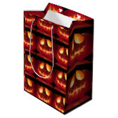 パンプキンハロウィーンシーズン ミディアムペーパーバッグ (裏面アングル)