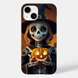 パンプキンハロウィーンティー付きスケルトン Case-Mate iPhone 14ケース