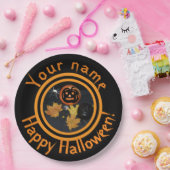 パンプキンハロウィーンデコール紙プレート ペーパープレート (パーティー)
