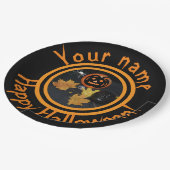 パンプキンハロウィーンデコール紙プレート ペーパープレート (アングル)