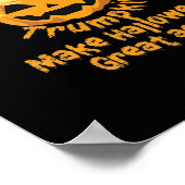 パンプキンハロウィーンデザイン ポスター (角)