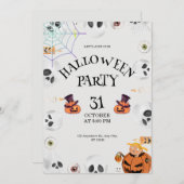 パンプキンハロウィーン招待状ハロウィンナイト 招待状 (正面/裏面)