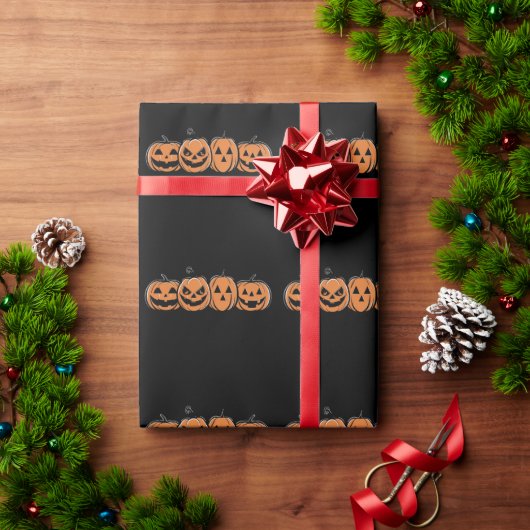 パンプキンハロウィーン秋感謝祭ギフト ラッピングペーパー (クリスマスギフト)